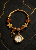 Golden Charm Quartz Bracelet Watch