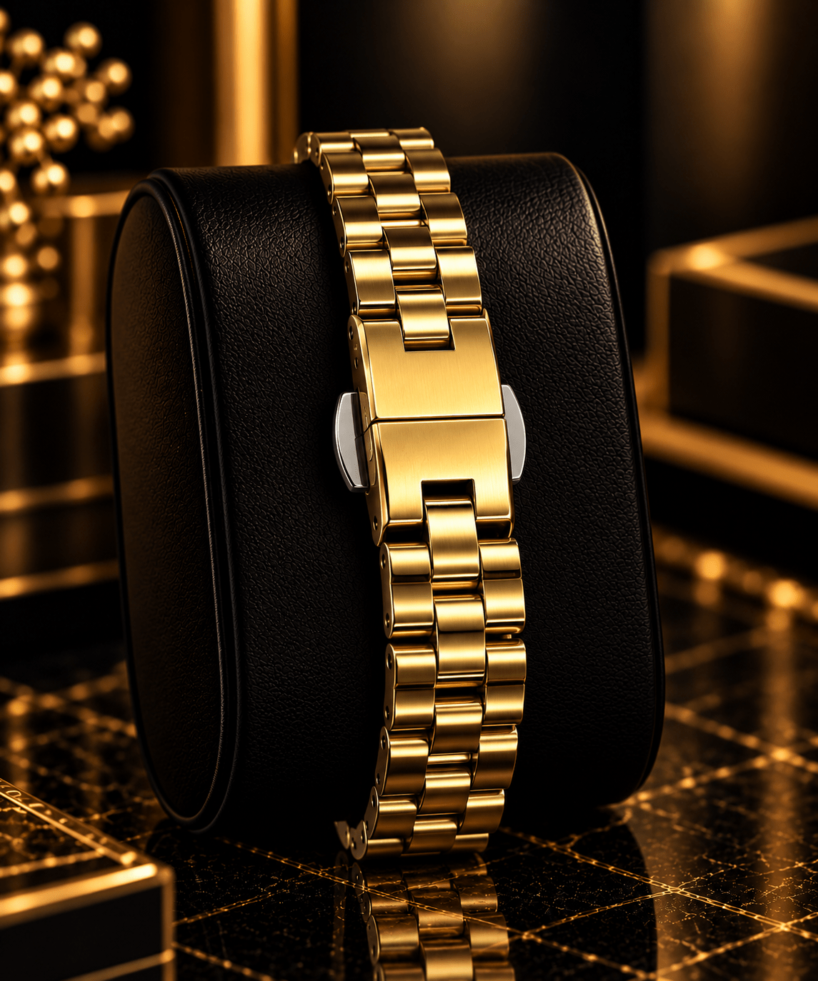 Florence Crystal Oval Gold Watch