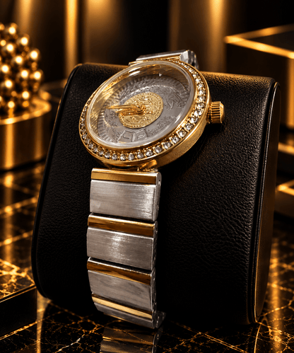 K22 Silver Crystal Two-Tone Watch