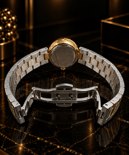 K22 Silver Crystal Two-Tone Watch