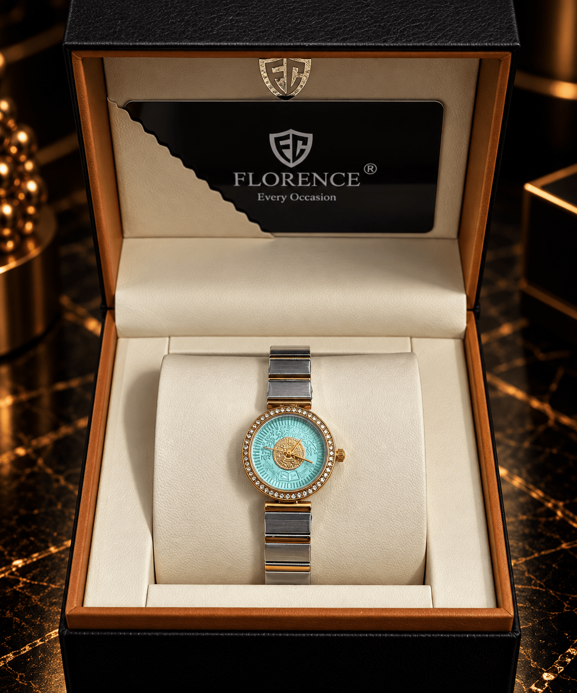 K22 Aqua Crystal Two-Tone Watch