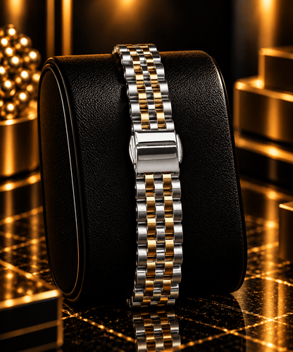 Florence Two-Tone silver Crystal Watch