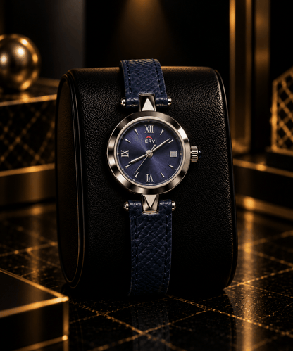 HERYI Midnight Blue Leather Watch