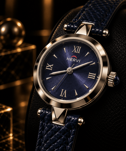 HERYI Midnight Blue Leather Watch