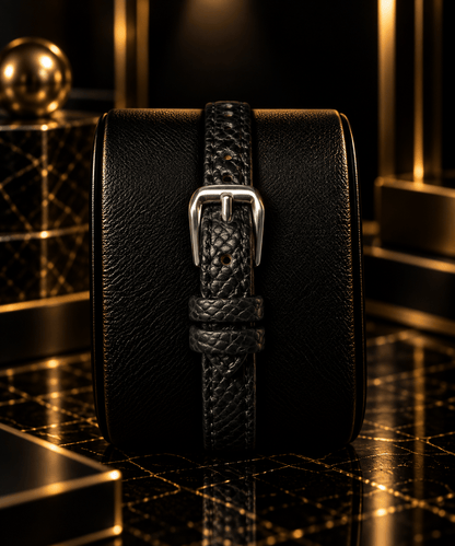 HERYI Classic Black Leather Watch
