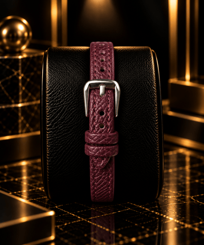 HERYI Roman Burgundy Leather Watch