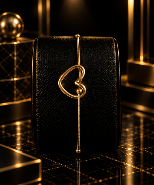 Golden Heart Link Bracelet