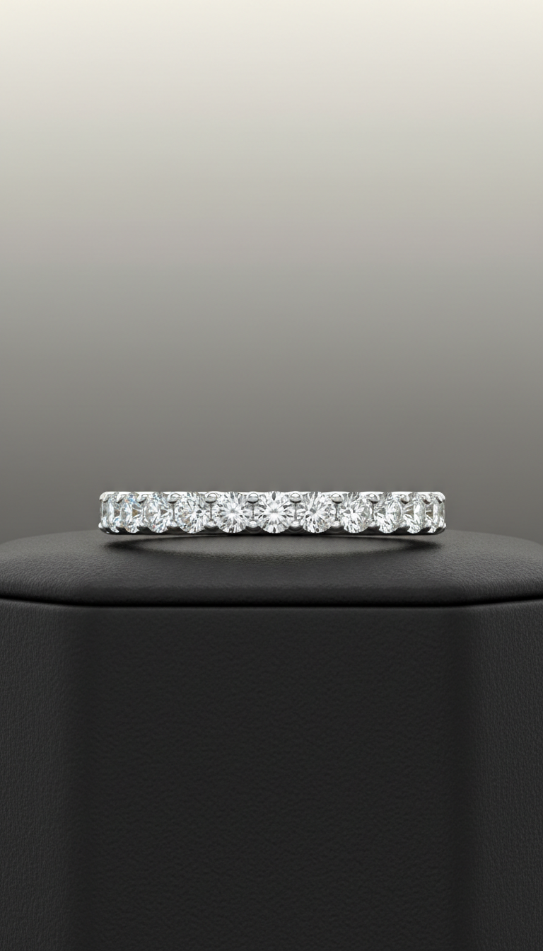Platinum Eternity Ring with Conflict-Free Diamonds